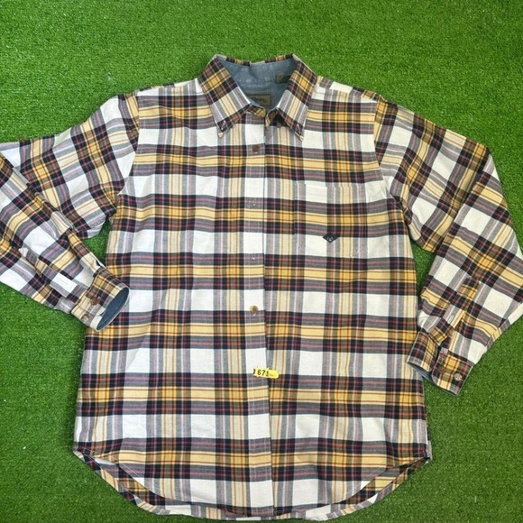 Roper Men's Size MED Western Plaid Button Up Cowboy Rodeo Long Sleeve - Picture 1 of 8